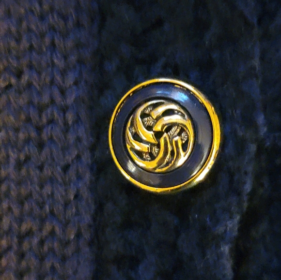 Vintage Navy Koret Sweater Vest With Floral Embroidery Size Medium NWT - Picture 13 of 14